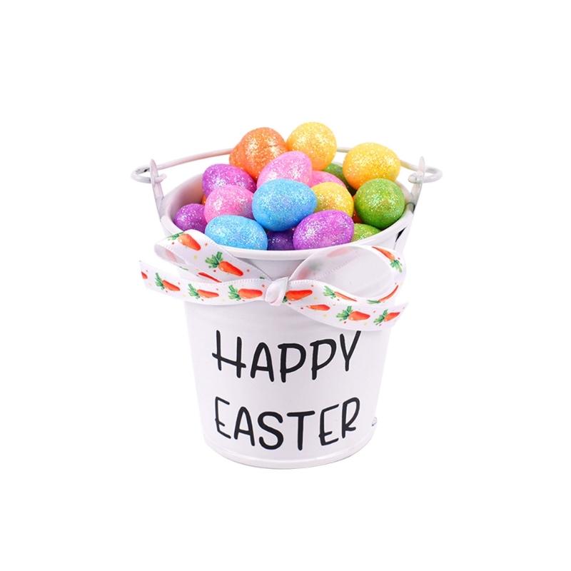 Pack of 1 DIY Flexible Easter Eggs and Carrot Decoration Set with Sponge Filling for Individualized Home Party Decors