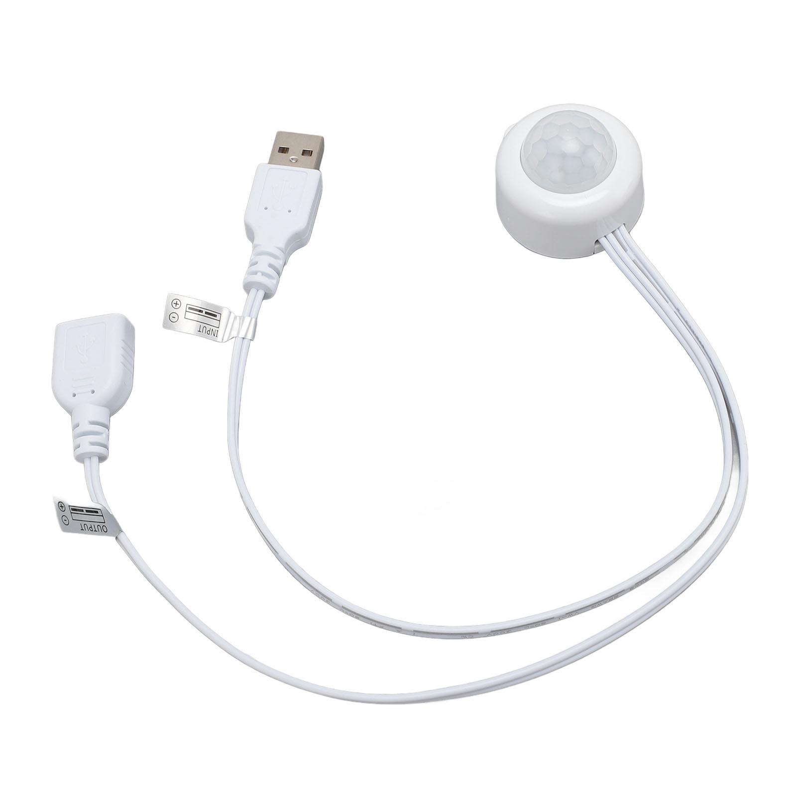 

PIR Motion Activated Sensor USB Interface Plug and Play 5V to 24V Infrared Sensor Controller for Light Control