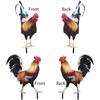Akryl Hane Hage Kylling Utendørs Hage Stakes Dyre Kylling Statuer Hane Hage Dekor for Patio Plen Ornament, Rooster Stakes - Flat Ikke 3D