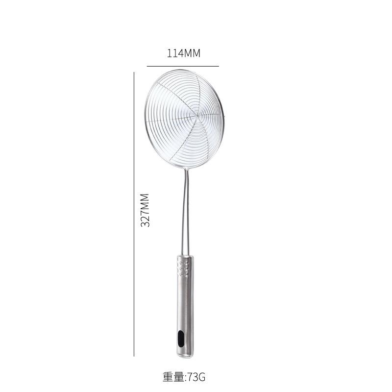 Stal Nierdzewna Durszlak do Smażenia Drobne Sitko Łyżka Cedzakowa do Gotowania, Przygotowywania Jedzenia Filtrowanie Tłuszczu do Makaronu