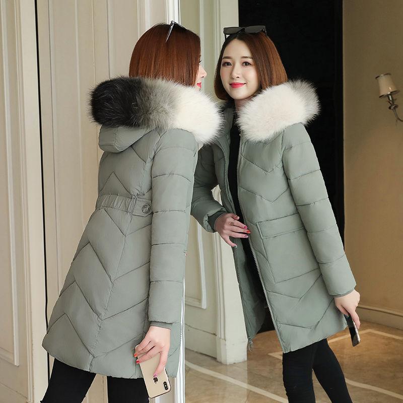 New Product Waist Slimming Mid-length Cotton Coat Women Windproof Warm Thickened Cotton Coat Women