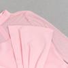 Elegant European & American Style Round Neck Mesh Long Sleeve Bodycon Dress