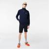 Lacoste Mens Interlock Quarter Zip Sweatshirt