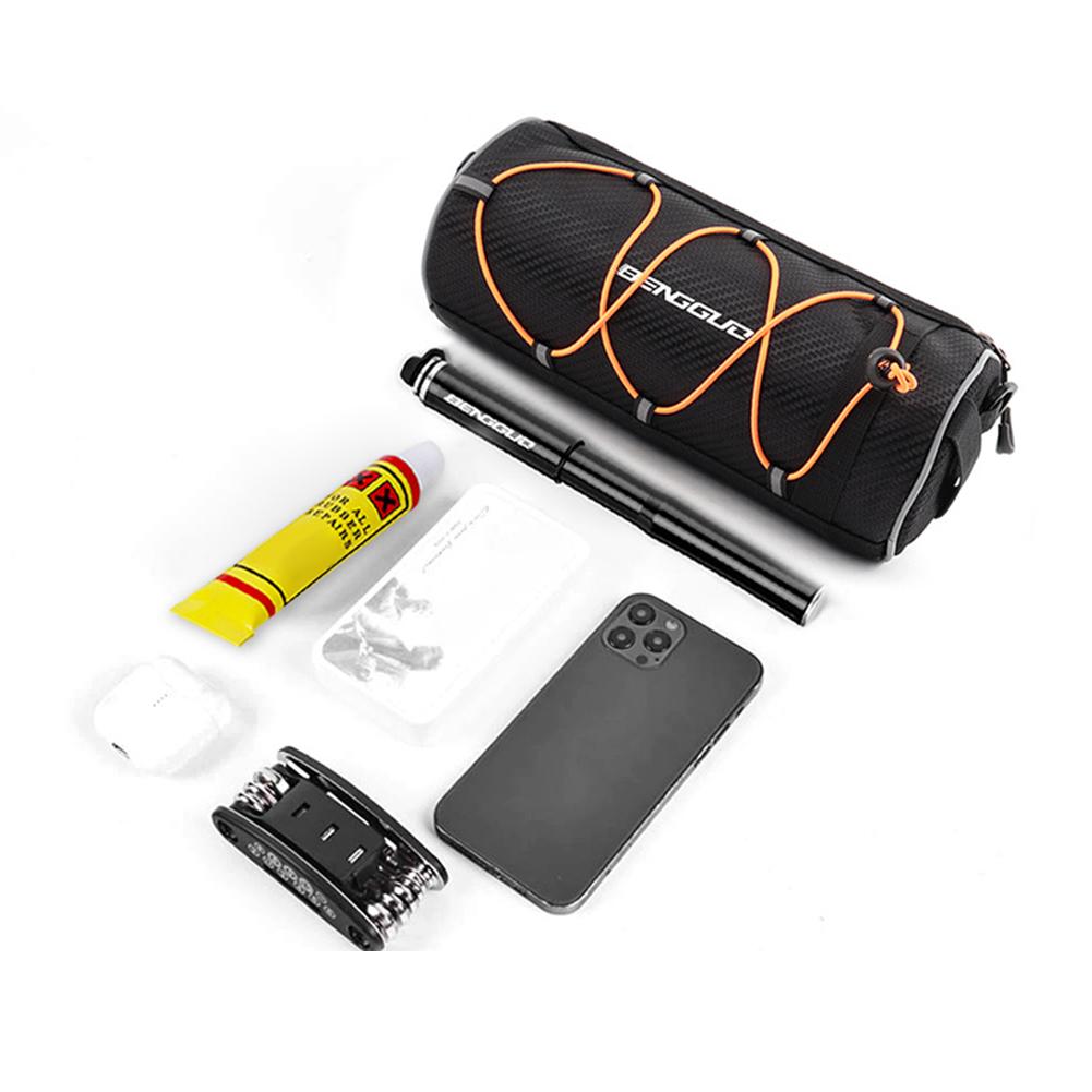 2.5L Bike Handlebar Bag Large Capacity Bicycle Frame Pannier Bag Multi-Pockets Portable Shoulder Bag Outdoot Cycling Accessories