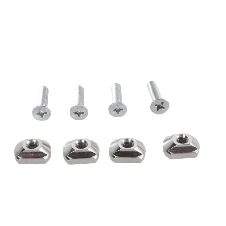 4Pcs Hydrofoil Mounting T Nut Surfboard Hydrofoil Screws 8mm 6mm Mounting T-Nut And Screws Outdoors Surfing Accessory