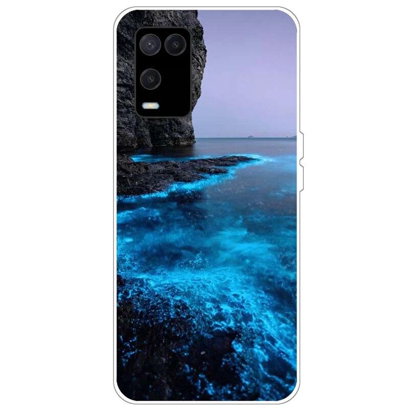 OPPO A54 Case telefonhoz Hátlap OPPO A54 5G 4G Case CPH2239 CPH2195 OPPOA54 A 54 Bumper Silicon Soft Funda fekete tpu tokhoz