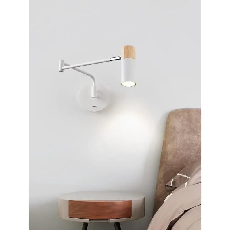 1Pc Modern Living Room Rocking Arm Wall Lamp Bedlamps for Bedroom Hotel Creative Telescopic Foldable Reading Wall Lamps