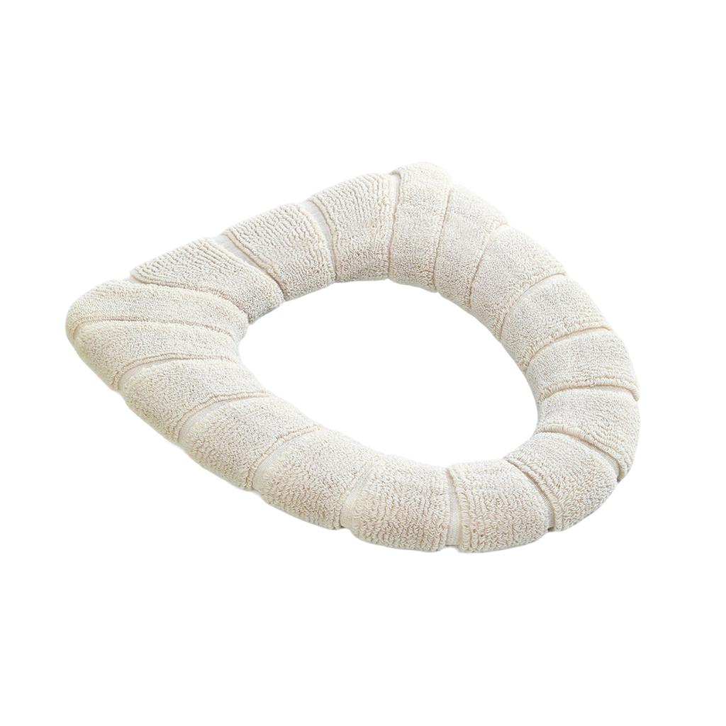 Washable Toilet Seat Cover – Stretchable Cushion Pad for Bathroom, Reusable Washable Soft Mat, Universal Fit Cold Weather