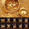 100PCS Gold Mini Gold Dollars Attract Wealth Photo Props Miniature Gold Ingots Gold Melon Seeds Luck Charms