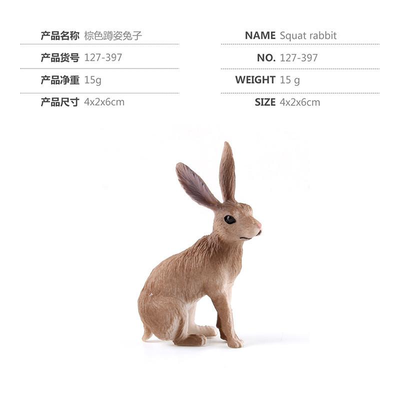 Lifelike Pvc Rabbit Figurine Collection Various Colors Ideal For Home Decor And Cakes