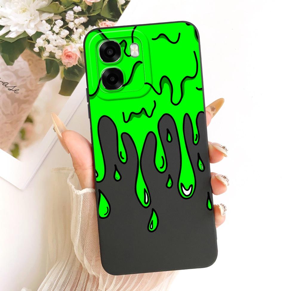 For Oppo A6x 4G CPH2819 5G CPH2783 Phone Case For Oppo A6x Cover Cute Kawaii Luxury Fashion Flowers Cool Painted Silicone Casing