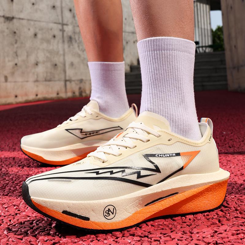 Speciality Carbon Plate Sports Running Shoes Marathon Air Cushion Men Breathable Lightweight Women Comfortable Nonskid Sneakers