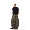 American Retro Washed Loose Scimitar Pants for Men and Women, Cool High Street Loose Casual Straight Wide-Leg Cargo Pants