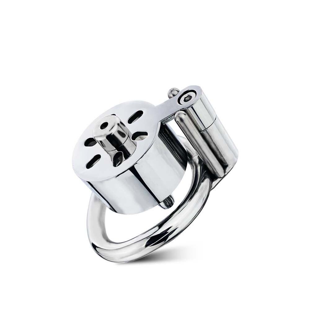 Metal Catheter Stainless Steel CB Lock Chastity Lock Penis Cage Sex Toys Ball Stretcher Cock Ring Sounding Slave