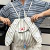 Summer new cute rabbit ear bag large capacity backpack commuter backpack high value bag women's schoolbag