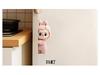Labubu Cute Plush Doll Refrigerator Magnet - 3D Personality, Strong Magnetic, Waterproof Door Decoration Sticker.