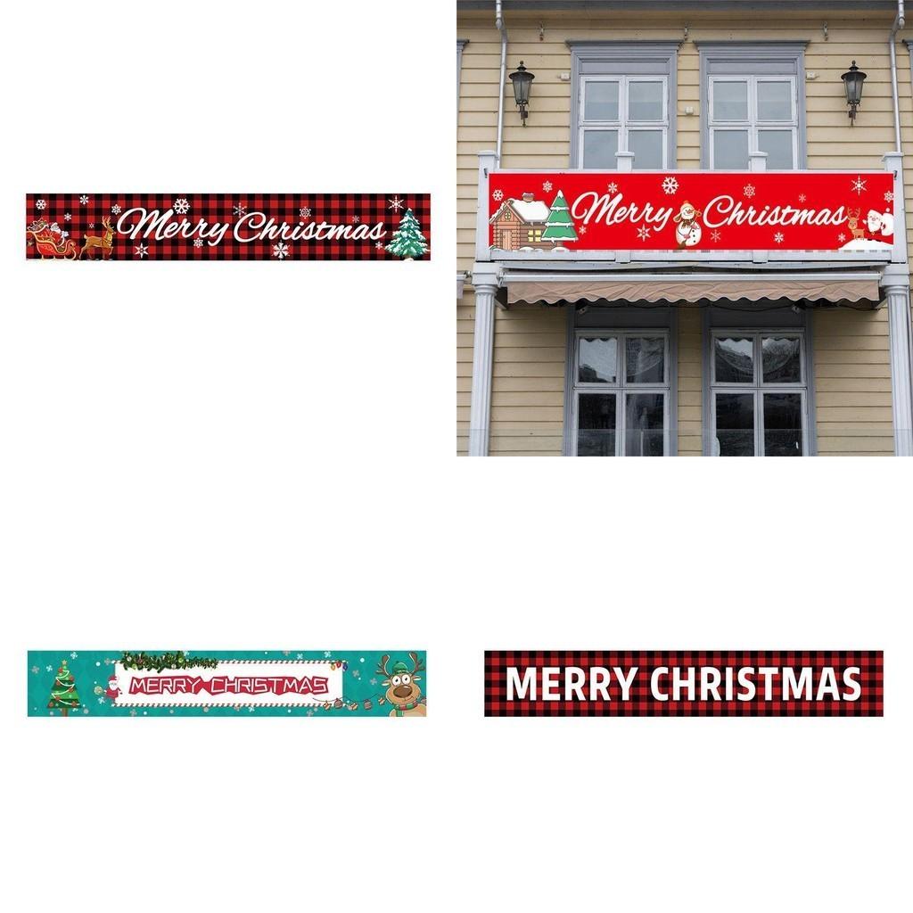 Eye-catching Christmas Banners For Home Or Commercial Use Premium Polyester Material