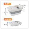 EINEY Footbath Foldable Footbath Bucket with Lid Footbath Bubble Foot Basin Foot Bath Tub with Lid Thermal Foam Basket (Green)
