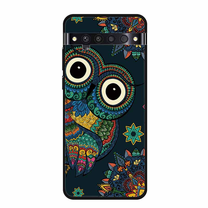 Für TCL 10 Pro Hüllen Weiches TPU Silikon Katze Löwe Rückseitenhüllen für TCL 10 Pro T799B T799H Cover Stoßfest Funda Capa TCL10Pro 6,47"