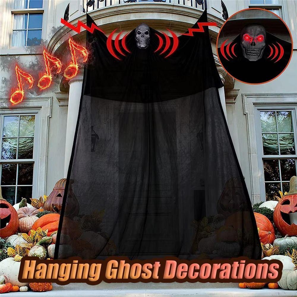 Mask Hanging Skull Ghost Glowing Ghost Ornament Halloween Decoration  Courtyard Decoration