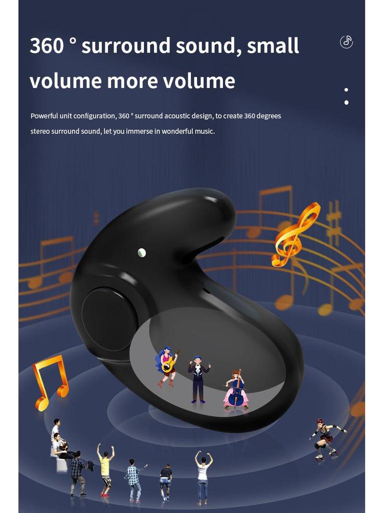 Private Mold TWS Non-In-Ear Sleep Wireless Bluetooth Earphones