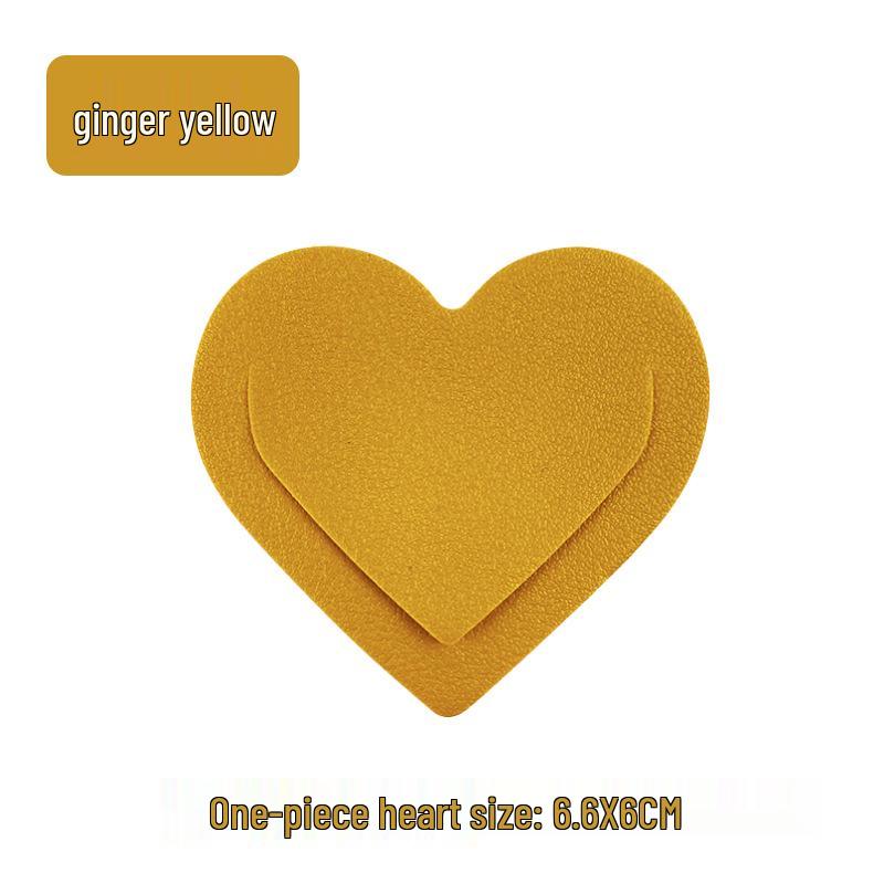 Customizable Heart-Shaped Leather Bookmark with PU Leather and Logo Personalization In Stock