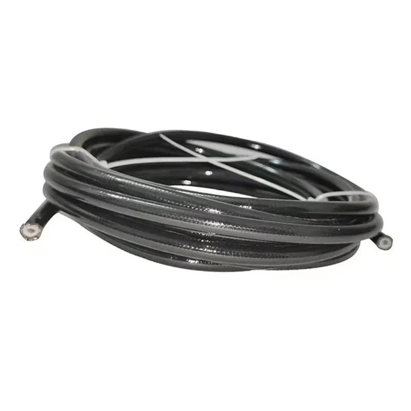 

3M AN3 Motorcycle Braided Stainless Steel Nylon Brake Line Hose Fluid Hydraulic Hose Ptfe Brake Line Gas Oil Fuel Tube Pipe Red 3M