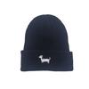 Winter Warm Knit Hat, Korean Style Puppy Embroidery Knit Hat, Men's and Women's Warm Cute Pullover Hat