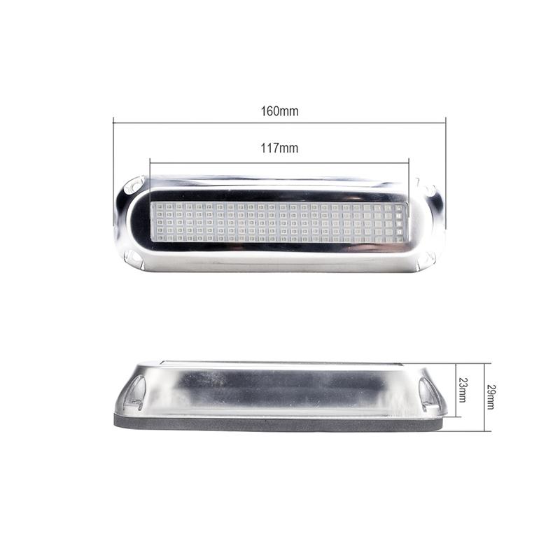 2PCS Submersible Navigation Lights 12v/24v 120LED Underwater Boat Lights Led Waterproof Marine Accessories Boats Lighting LED