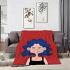 Art Illustration P-Pop Art Character Throw Lightweight 240G Flannel Blanket Soft Skin-Friendly For Summer Cooling