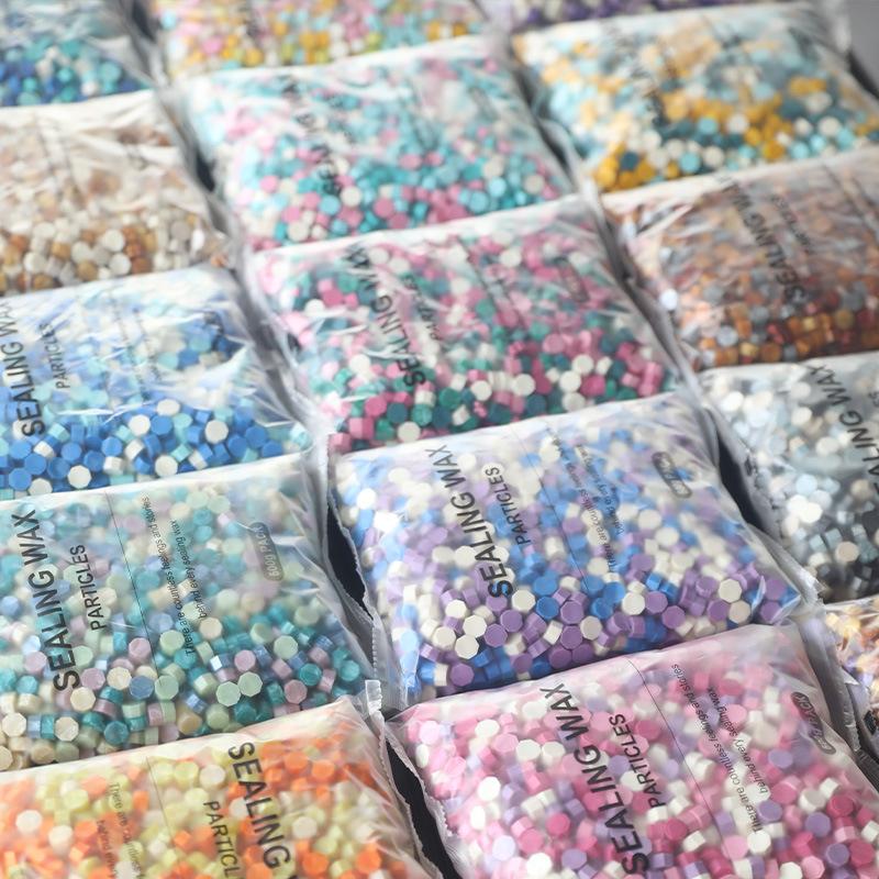 500G Macaron Culoare Mixtă Particule de Ceară de Sigilat cu Vopsea de Foc Material Decorativ Sigiliu Student Handmade DIY Plic Cont Personal