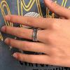 Korean Style Trendy Hip-hop Ring Cold Style English Opening Female Ring Ring Bracelet