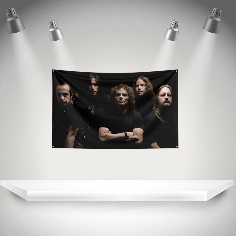 O-overkills Flag Rock Music Band Banner HD Printing Tapestry Exhibition, Music Band Fans, Garage Decor