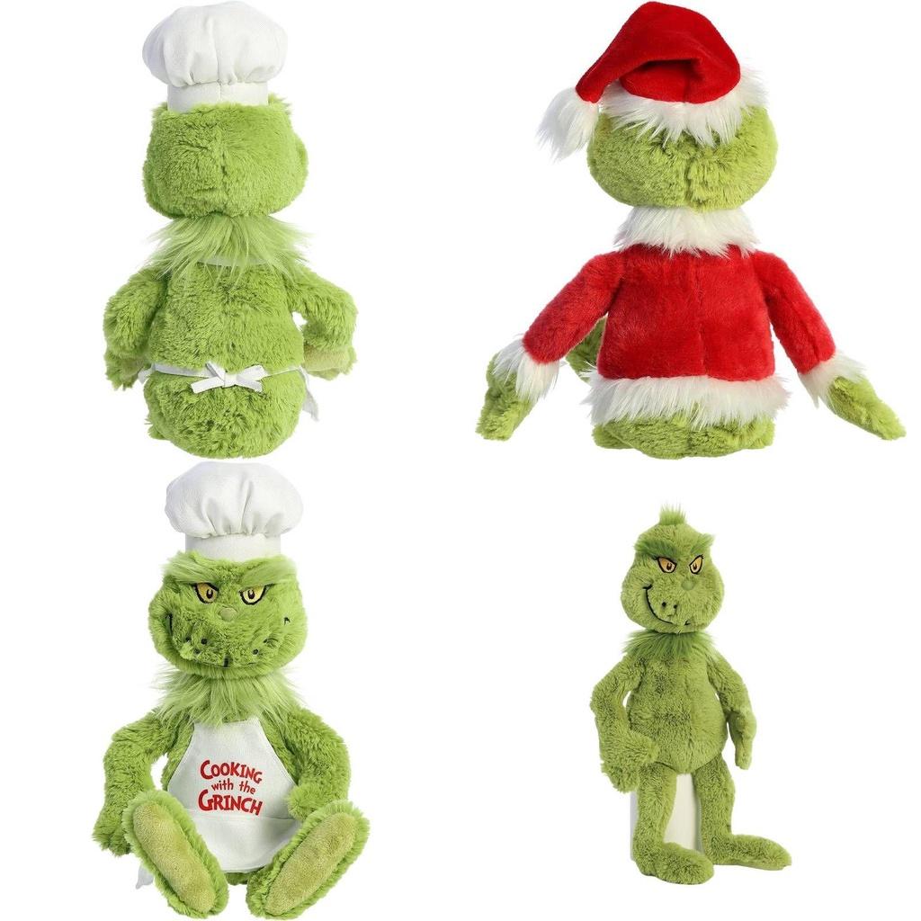 Grinch Crăciun Bucătari Costumează Jucării de Pluș Păpuși Umplute Cadou pentru Copii Moale Drăgălaș