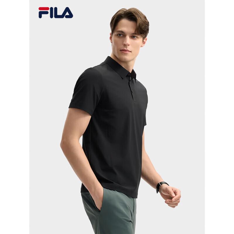FILA Men s Knitted Short Sleeve Polo Shirt M