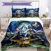 Set Biancheria da Letto Stile Gotico Traspirante Copripiumino con Federe Biancheria da Letto Decorativa per Camera da Letto Decorazione Casa Regalo di Compleanno