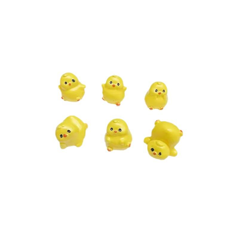 Whimsical Yellow Chicken Car Ornament 2024 - Decompression Decoration for Interior Console.
