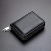 Unisex Minimalist RFID Blocking Card Holder Wallet With Zipper Coin Pocket Slim Credit Card Case For Men Women Small Purse
