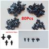 80PC Universal Motorcycle ATV Bike Fairing Bodywork Fastners Push Pry Rivets Kit