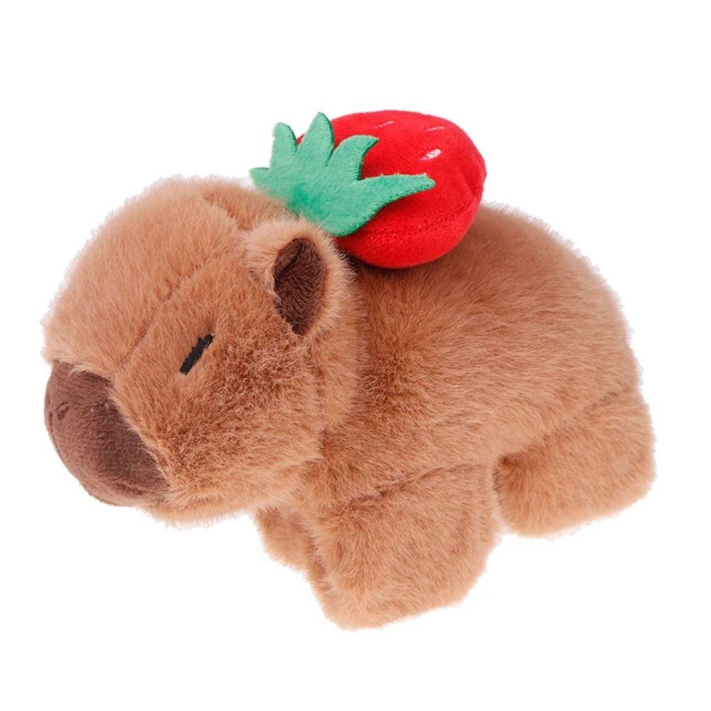 

Плюшевая кукла Капибара-фрукт, браслет-шлепок, имитация фрукта, плюшевая повязка на запястье Капибара, подарок на день рождения Strawberry