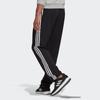 Adidas Striped Loose Straight Training Pants Men Bottoms Black GK8982