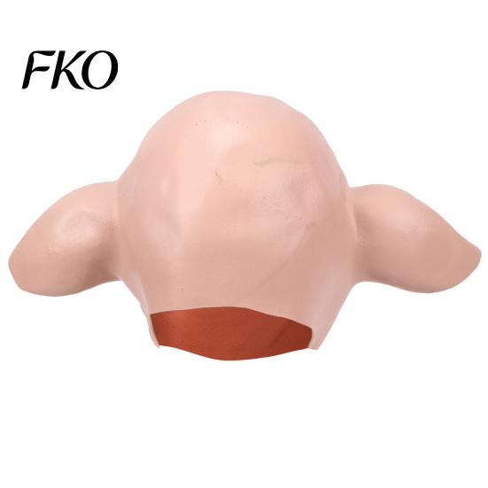 Breathable Pig Head Costume Halloween Horror Mask Realistic Bad Face Creepy Role-playing Scary Party Cosplay Props