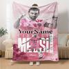 Messi Customize Your Name Blanket Cozy Customizable Blanket Ultra-Soft Great for Livingroom Chair Couch Picnics Ideal for All Seasons
