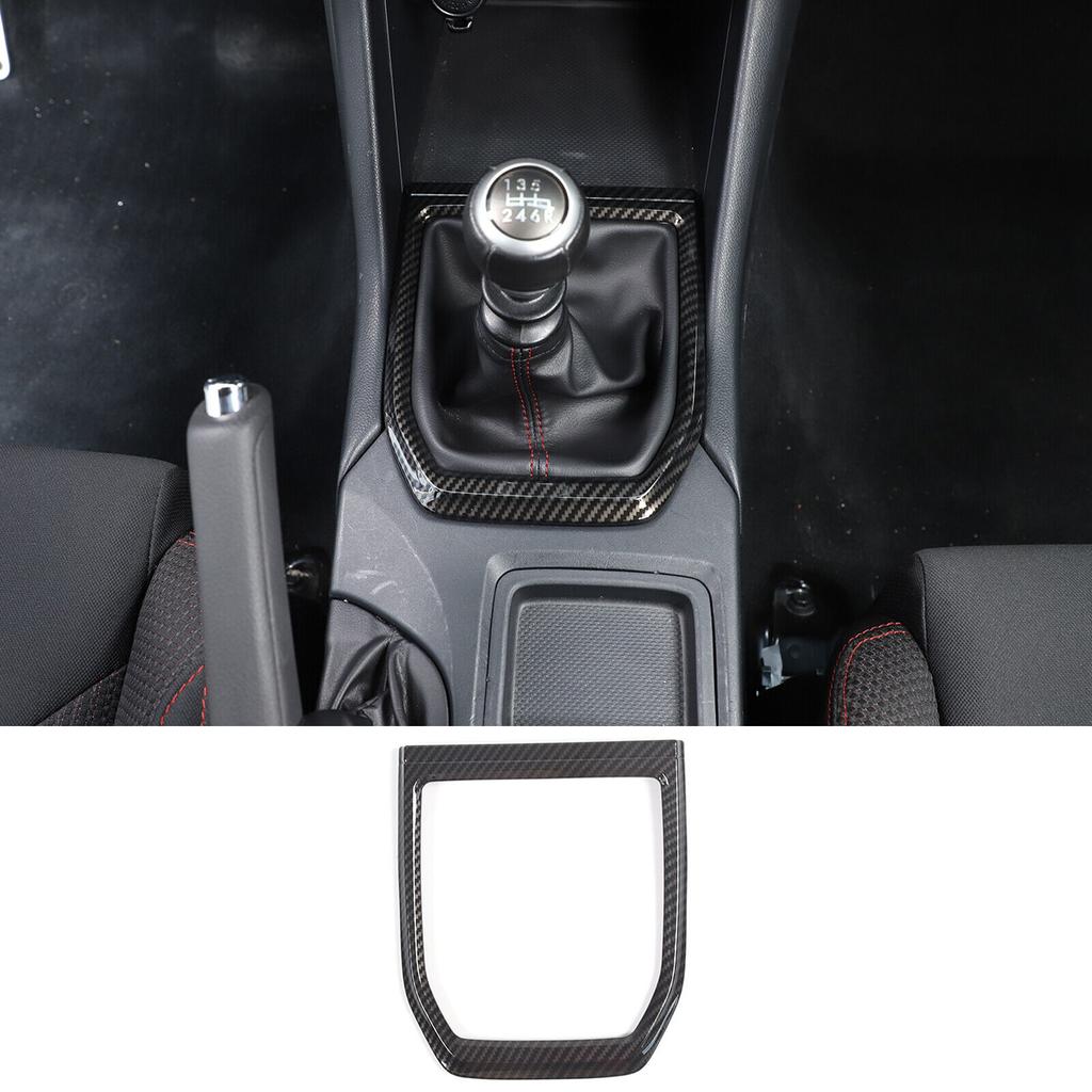 ABS Carbon Fiber Center Gear Shift Panel trim Cover for Subaru WRX VB MT -24