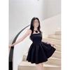 Sommer neuer Stil Neckholder Top Tutu Rock Slim Fit und dünnes Kleid im ausländischen Stil Damen