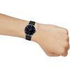 Casio MTP-VT01L-1B2 Minimal Black Dial Men's Analog Watch Black Leather Band Quartz Movement