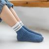 Preppy Mid-Calf Cotton Socks: Cute, Breathable, Two-Stripe Design for Boys & Girls, Perfect for Spring & Autumn