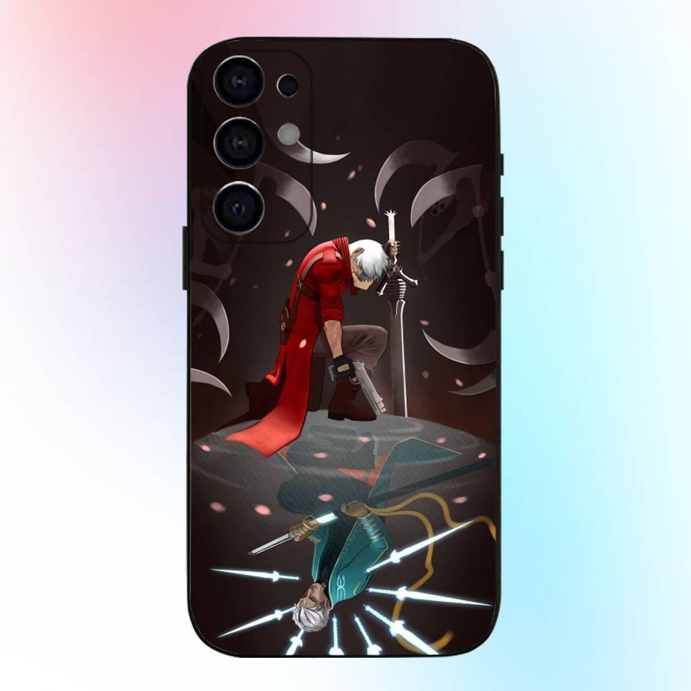 Game D-DEVIL MAY C-Cry Phone Case For Samsung S25,S24,S21,S22,S23,S30,Ultra,S20,Plus,Fe,Lite,Note,10,9,5G Black Cover