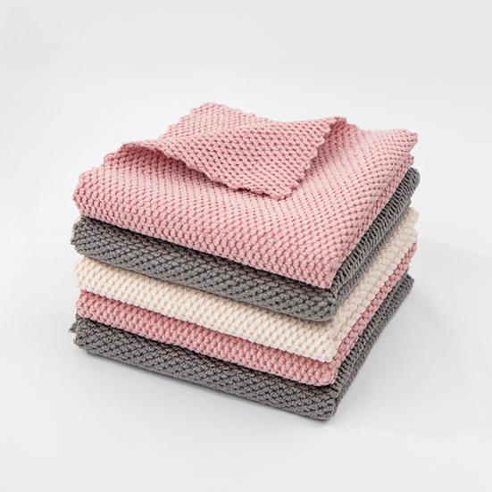 Yousheng 5/10/15/20Pcs Dishwashing Rag Microfiber Towels Kitchen Cleaning Cloth Lint-Free Absorbent Glass Mirrors Cleaning Cloth