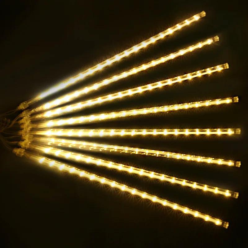 EU Plug Meteor Shower Led Fairy String Lights Street Garlands Party Decorations for Holiday Halloween Wedding Birthday Christmas